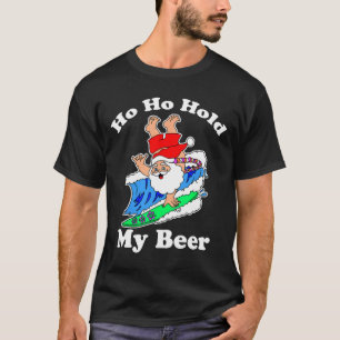 Weihnachten im Juli Santa Hawaiian Surfen T-Shirt