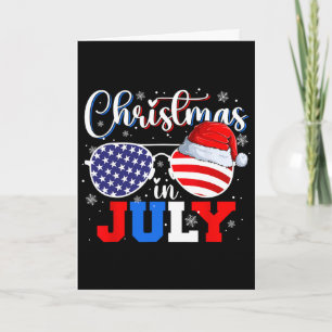 Weihnachten im Juli Santa Hut Sonnenbrille USA-Fla Karte
