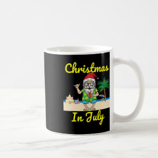Weihnachten im Juli Santa Hut Strand Sommerferien Kaffeetasse