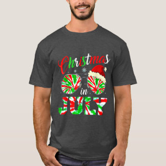 Weihnachten im Juli Santa Hut Tie Dye Sonnenbrille T-Shirt