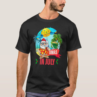 Weihnachten im Juli Santa Hut Xmas Sommer Xmas Url T-Shirt
