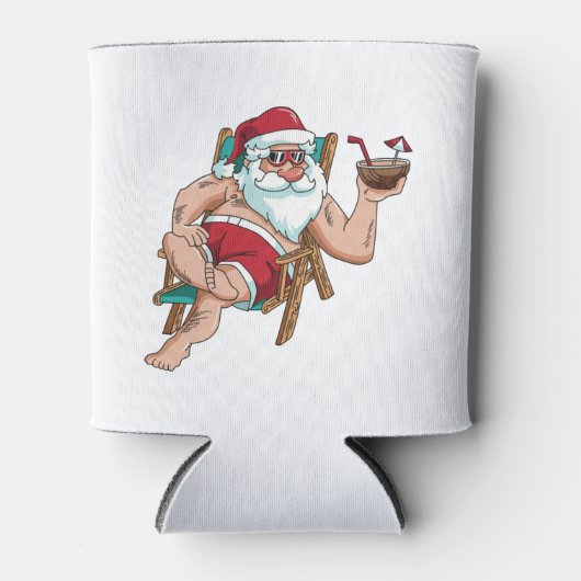 Weihnachten im Juli Santa on Beach Independence Da Dosenkühler (Vorderseite)