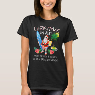 Weihnachten im Juli Santa Summer Pool Party Beach T-Shirt