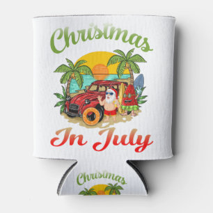 Weihnachten im Juli Santa Surfing Sommer Santa Haw Dosenkühler