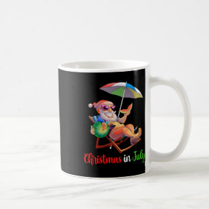 Weihnachten im Juli Santa Wassermelone Tropisch Ha Kaffeetasse