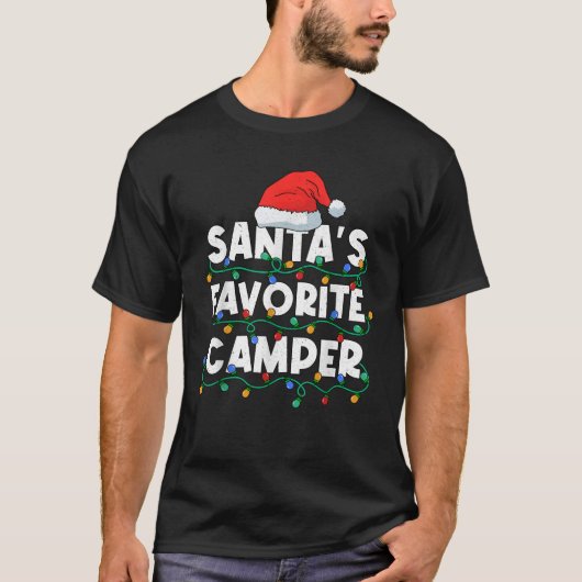 Weihnachten im Juli Santas Favorite Camper Camping T-Shirt (Vorderseite)