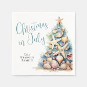 Weihnachten im Juli Serviette (Vorderseite)