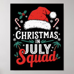 Weihnachten im Juli-Shirt Familienurlaub Sommer Poster