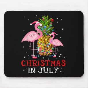 Weihnachten im Juli-Shirt Lustiger Flamingo Ananas Mousepad