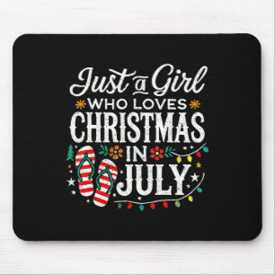 Weihnachten im Juli-Shirt Mädchen Lustig Sommer St Mousepad