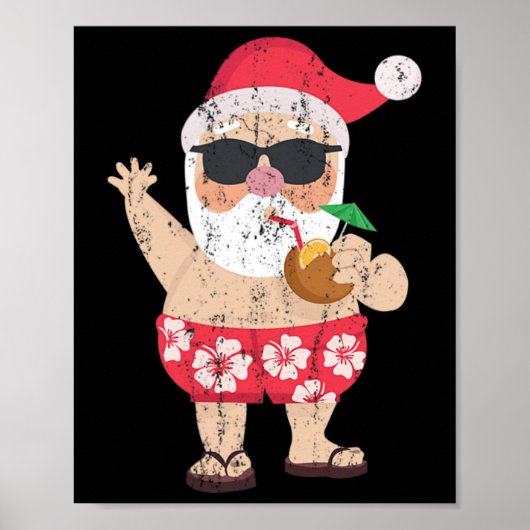 Weihnachten im Juli-Shirt Poster (Vorne)