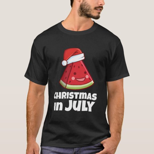 Weihnachten im Juli Shirt Sommer Wassermelone (Vorderseite)