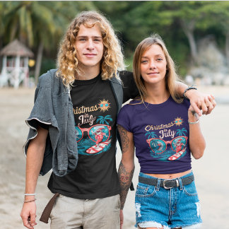 Weihnachten im Juli Shirt, Sommer Weihnachtsmann T-Shirt