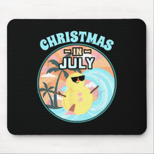 Weihnachten im Juli-Shirt Strand Sommerurlaub-Shir Mousepad