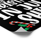 Weihnachten im Juli Shirt Weihnachtsmannmütze Summ Poster (Ecke)