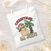 Weihnachten im Juli Snowman Sand Beach Geschenktütchen (Ausgeschnitten)