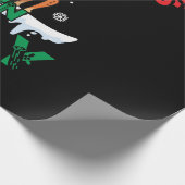 Weihnachten im Juli Sommer 2021 Rentierschnee froh Geschenkpapier (Ecke)