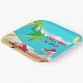 Weihnachten im Juli Sommer Beach Party  Pappteller (Gewinkelt)