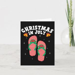 Weihnachten im Juli Sommer Flip Flops Beach Urlaub Karte
