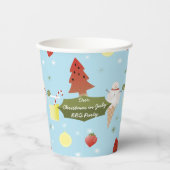 Weihnachten im Juli Sommer GRILLEN Party Paper Cup Pappbecher (Vorderseite)
