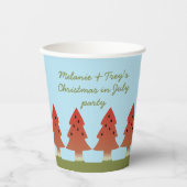 Weihnachten im Juli Sommer GRILLEN Party Paper Cup Pappbecher (Vorderseite)