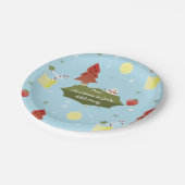 Weihnachten im Juli Sommer GRILLEN Party Teller (Schrägansicht)