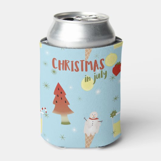 Weihnachten im Juli Sommer kann kühlen Dosenkühler (Kanne Vorderseite)