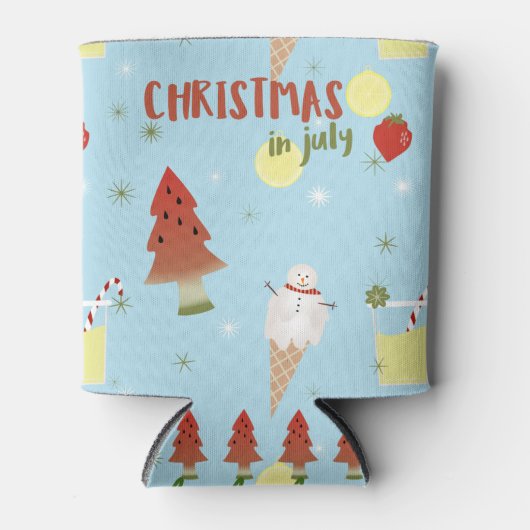 Weihnachten im Juli Sommer kann kühlen Dosenkühler (Vorderseite)