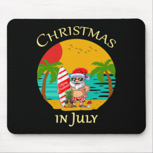 Weihnachten im Juli Sommer Kostüm Santa Xmas Männe Mousepad