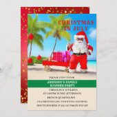 Weihnachten im Juli Sommer Party Einladung (Vorne/Hinten)