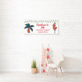 Weihnachten im Juli Sommer Party Flamingo  Banner (Insitu)