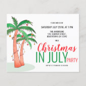 Weihnachten im Juli Sommer Party Flyer (Vorne)