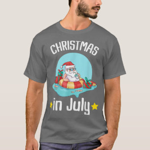 Weihnachten im Juli Sommer Santa Claus Beach Hawai T-Shirt