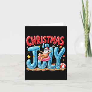 Weihnachten im Juli Sommer Vibes Beach X Karte