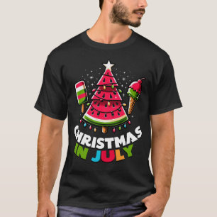 Weihnachten im Juli Sommer Wassermelone Popsicle T T-Shirt