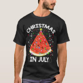 Weihnachten im Juli Sommer Wassermelone Weihnachts T-Shirt (Vorderseite)