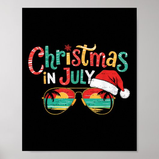 Weihnachten im Juli Sommer Weihnachten Beach Vacat Poster (Vorne)