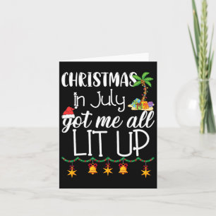 Weihnachten im Juli Sommer Weihnachten Weihnachtsm Karte