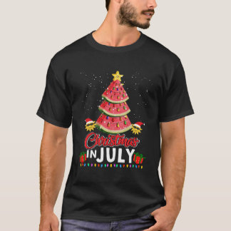 Weihnachten im Juli Sommerdesign Melon Christmas T T-Shirt