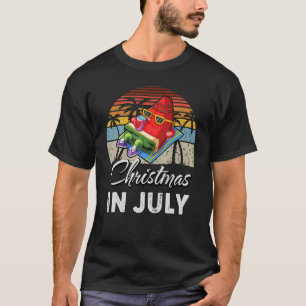 Weihnachten im Juli Sommerferien Retro T-Shirt