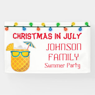 Weihnachten im Juli Sommerparty Banner