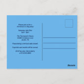 Weihnachten im Juli Sommerpool-Party von Santa Cla Postkarte (Rückseite)