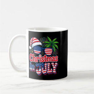 Weihnachten im Juli Sommerstrand Hawaii Santa Usa Kaffeetasse