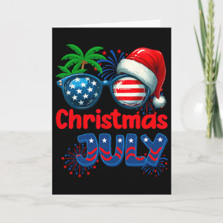 Weihnachten im Juli Sommerstrand Hawaii Santa Usa  Karte