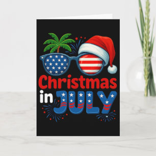 Weihnachten im Juli Sommerstrand Hawaii Santa USA  Karte