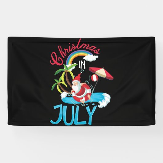 Weihnachten im Juli Sommerurlaub am Strand Banner (Horizontal)