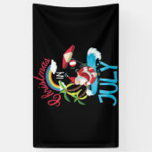 Weihnachten im Juli Sommerurlaub am Strand Banner (Vertikal)