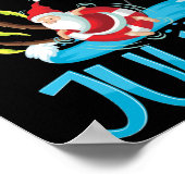 Weihnachten im Juli Sommerurlaub am Strand Poster (Ecke)