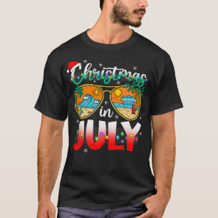 Weihnachten im Juli Sommerurlaub Beach Sonnenbrill T-Shirt