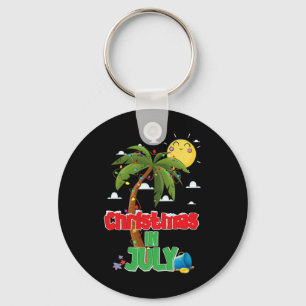 Weihnachten im Juli Sommerurlaub Beach Weihnachten Schlüsselanhänger